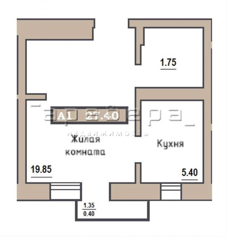 1-комн квартира в новом доме Глинки улица стр