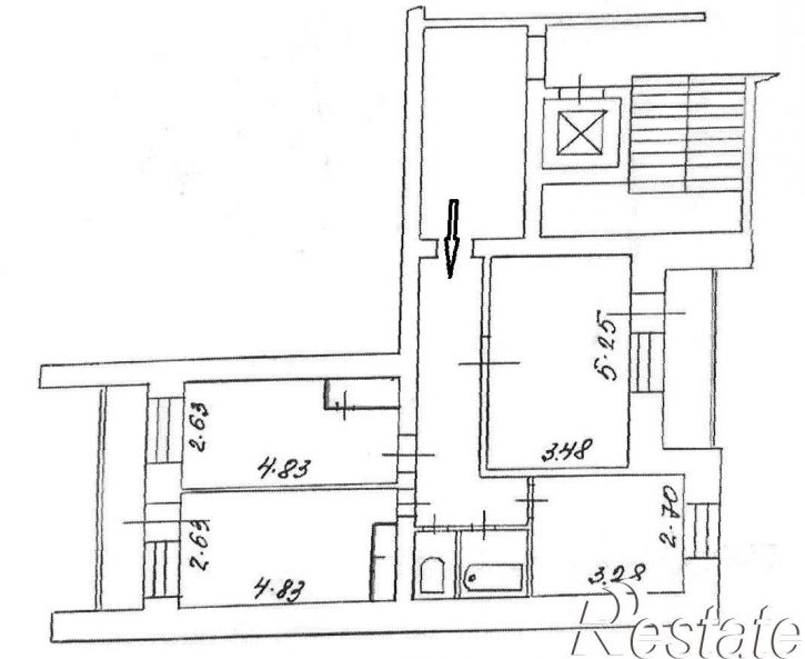 3-комн квартира улица ленина, 24