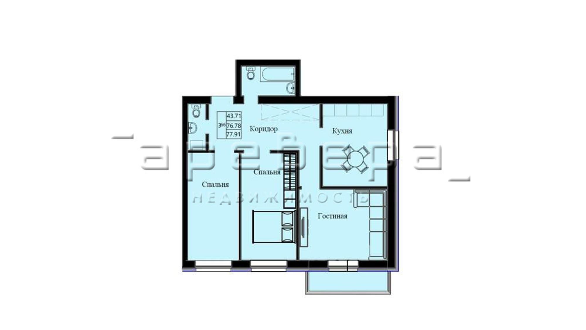 Купить квартиру за 13 814 000 рублей на Маерчака, 33