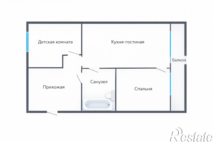3-комн квартира Копылова,  21