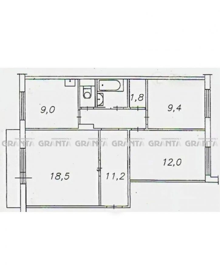 3-комн квартира пр-кт Металлургов, 6А