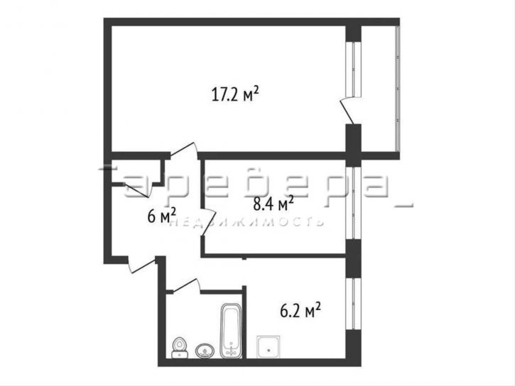 2-комн квартира Волгоградская, 31а