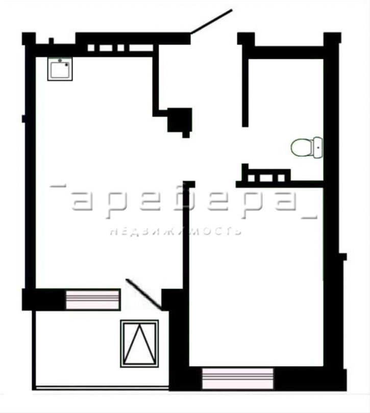 2-комн квартира Лесников, 55