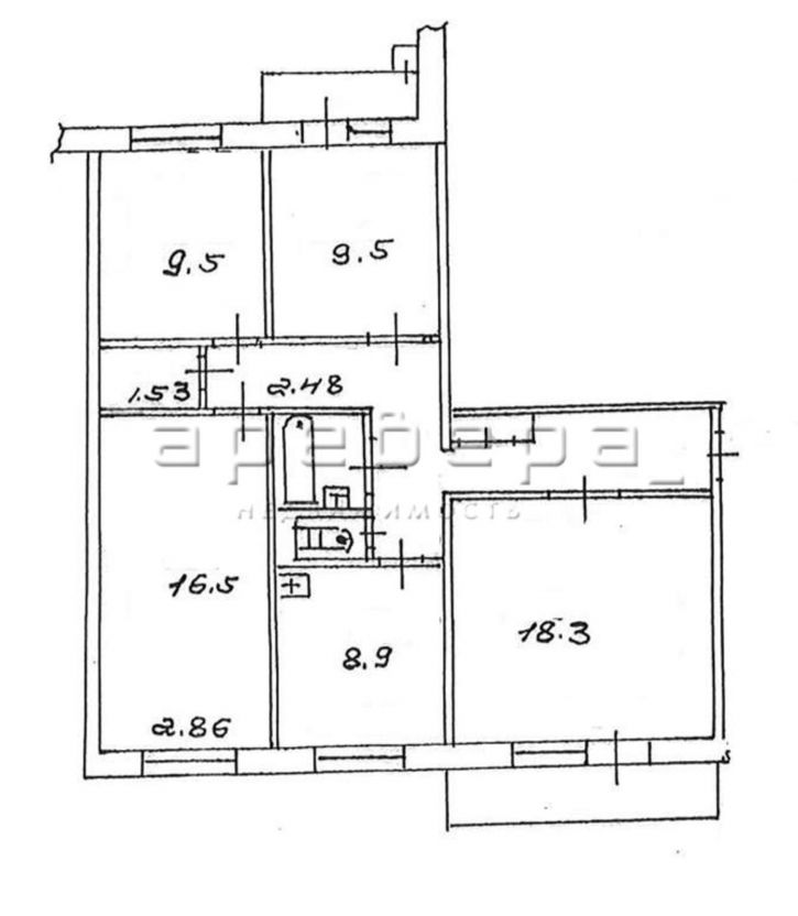 4-комн квартира им. газеты Красноярский Рабочий, 172