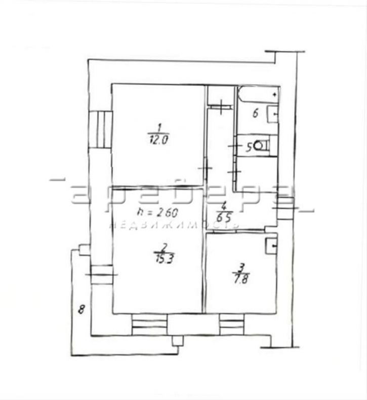2-комн квартира Мечникова, 8