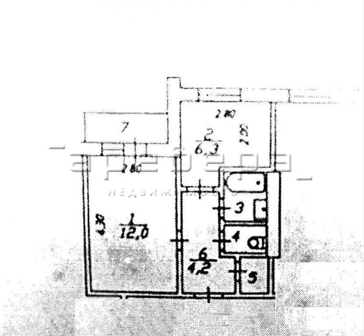 1-комн квартира Тельмана, 30а