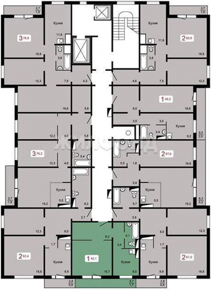 2-комн квартира Судостроительная улица, д.31а
