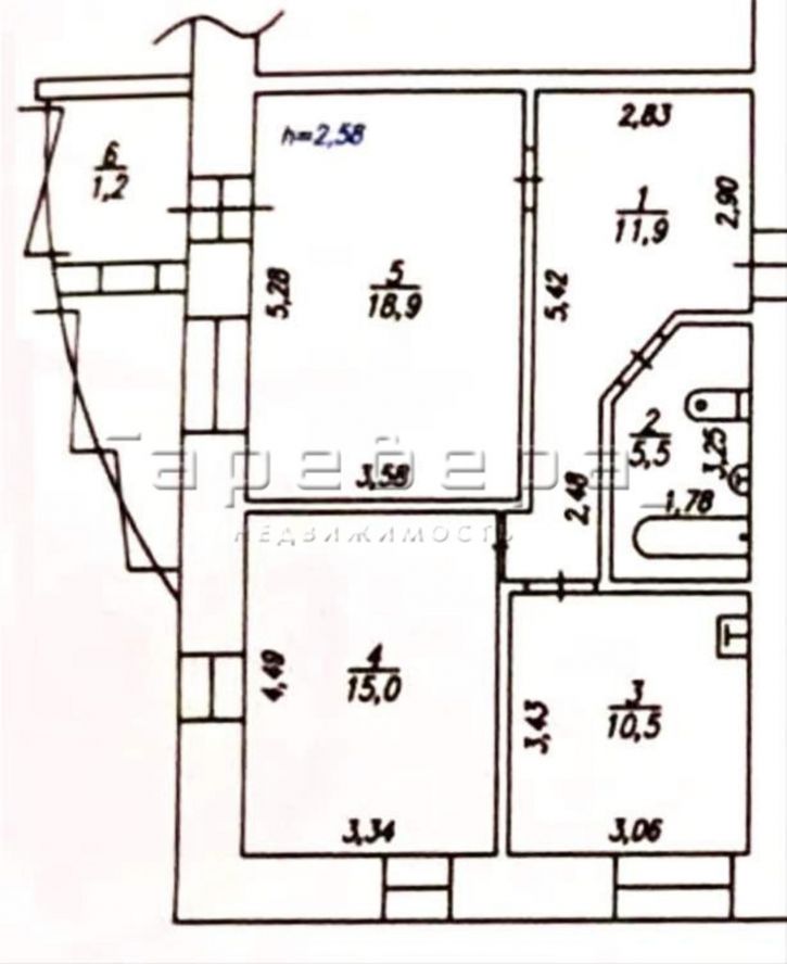 2-комн квартира Светлогорская, 35а