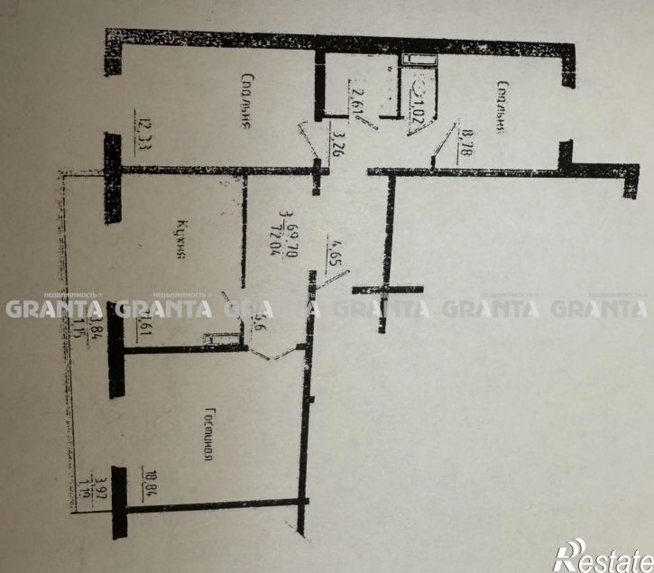 3-комн квартира ул Дмитрия Мартынова, 18