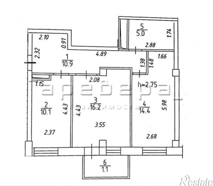 2-комн квартира Чернышевского, 79