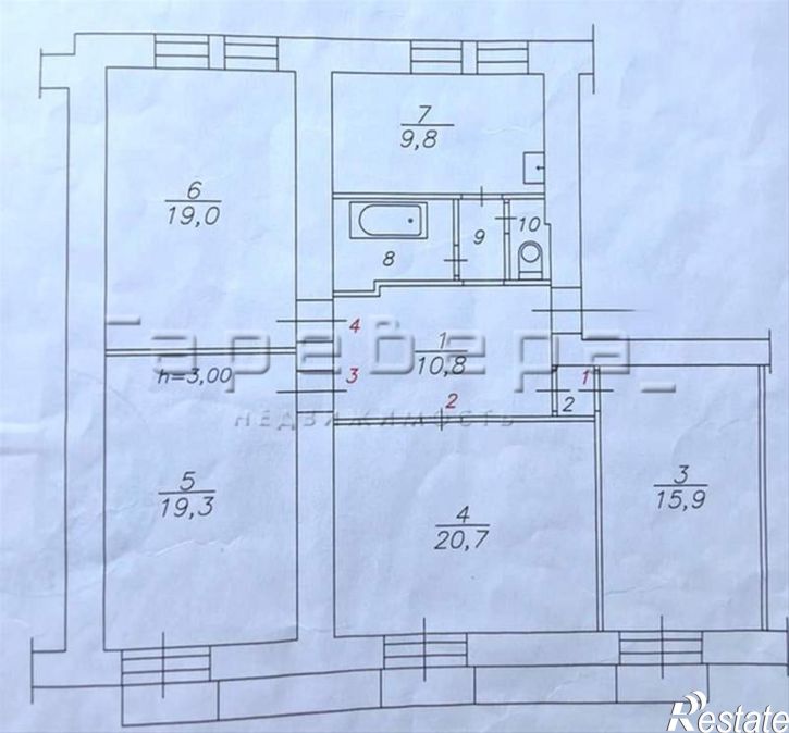 4-комн квартира им. газеты Красноярский Рабочий, 26