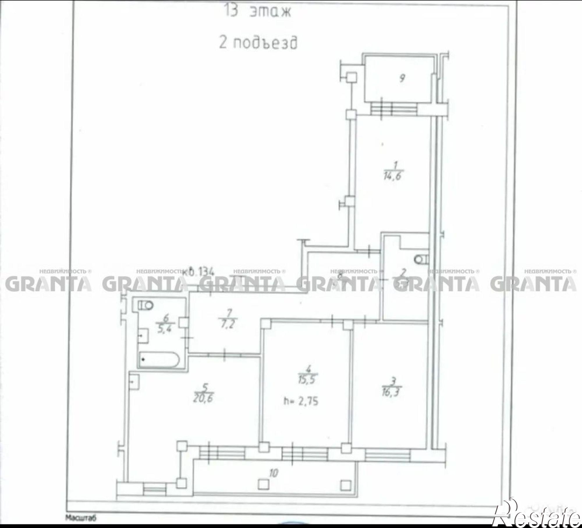 Купить квартиру за 12 300 000 рублей на ул Мате Залки, 9