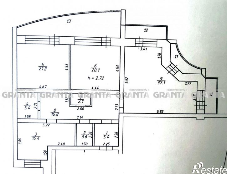 3-комн квартира ул Михаила Годенко, 7
