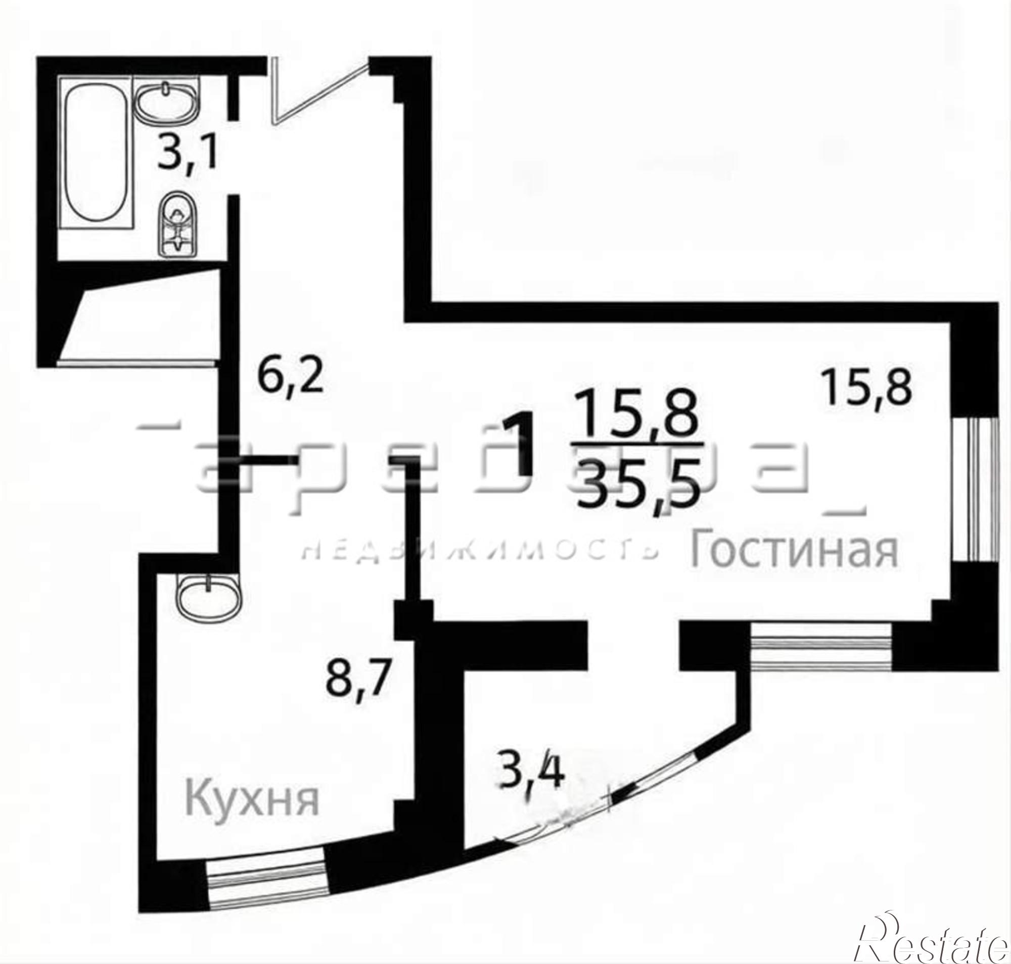 Купить квартиру за 5 650 000 рублей на Микуцкого, 3