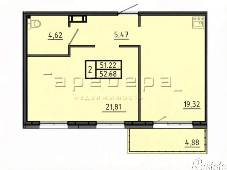 2-комн квартира Соколовская, 20а