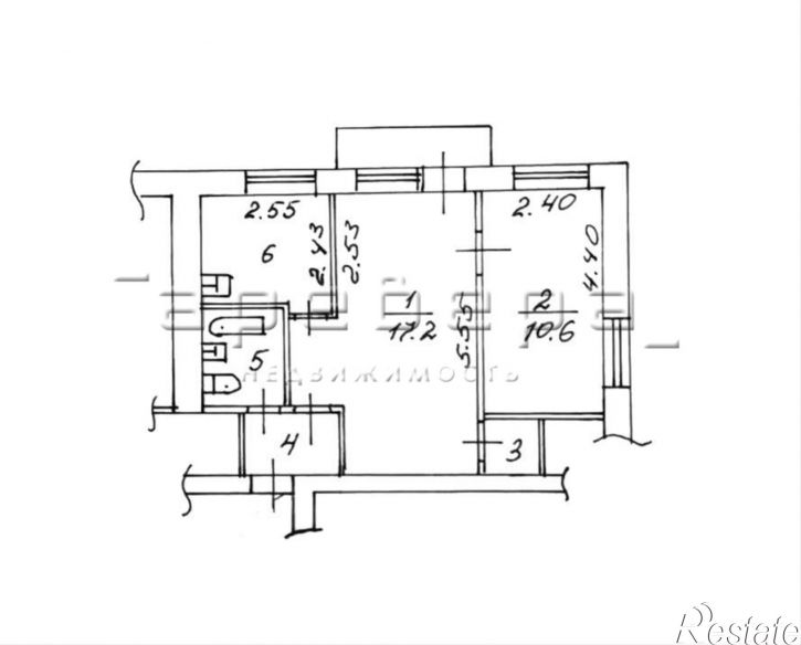 2-комн квартира им. газеты Красноярский Рабочий, 90а