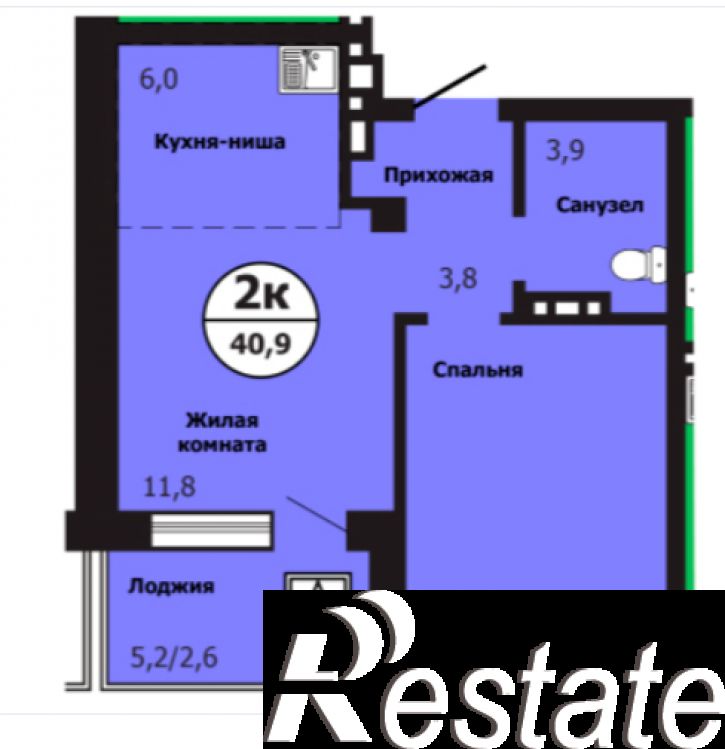 1-комн квартира Лесников ул., 59