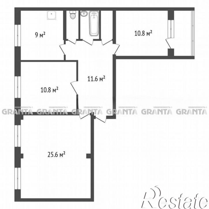 3-комн квартира пр-кт Металлургов, 14