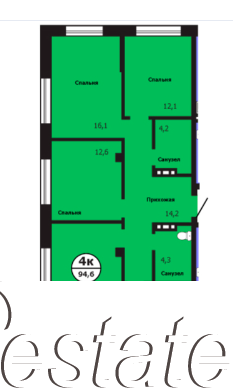 Купить квартиру за 13 615 500 рублей на Лесников ул., 59