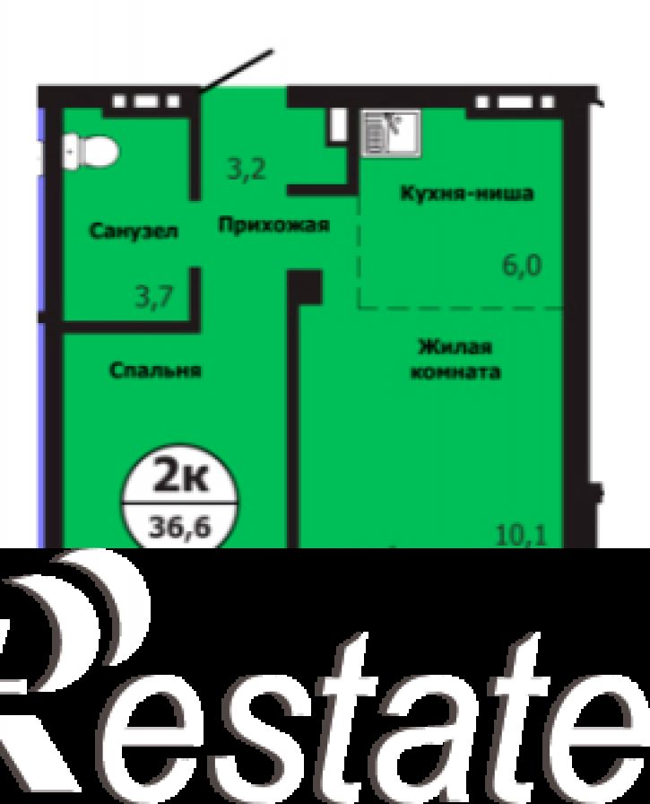 2-комн квартира Лесников ул., 57
