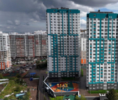 -комн, 25.6кв м, этаж 21/26 Лесопарковая ул., 43
