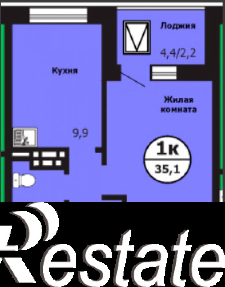 1-комн квартира Лесников ул., 59