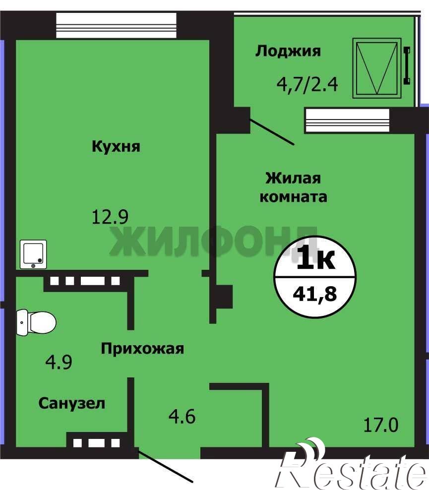 Купить квартиру за 5 534 000 рублей на Лесников улица, д.43