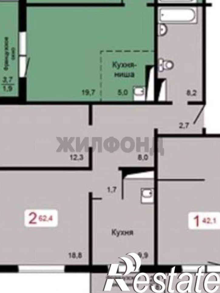 2-комн квартира Судостроительная улица, д.31е