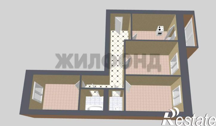 3-комн квартира Южная набережная, д.12