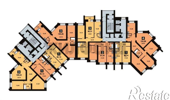 4-комн квартира Копылова улица, д.19