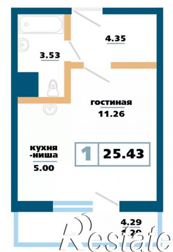 Студия Ольховая ул., 14