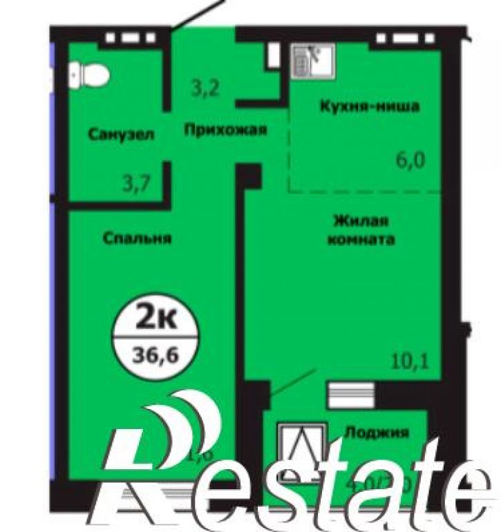 1-комн квартира Лесников ул., 57